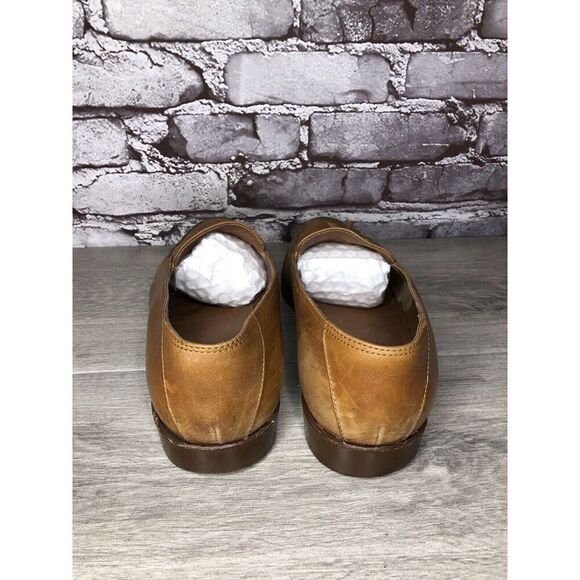 Gianni Versace Brown Leather Slip On Tassel Bow Dress Loafers Shoes Men Sz 9B US main image 6